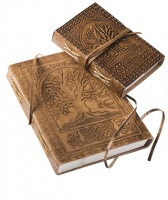 Tree of Life Embossed Large Leather Notebook